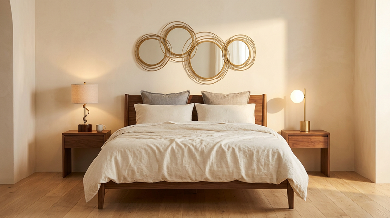 The Warm Minimalist Bedroom