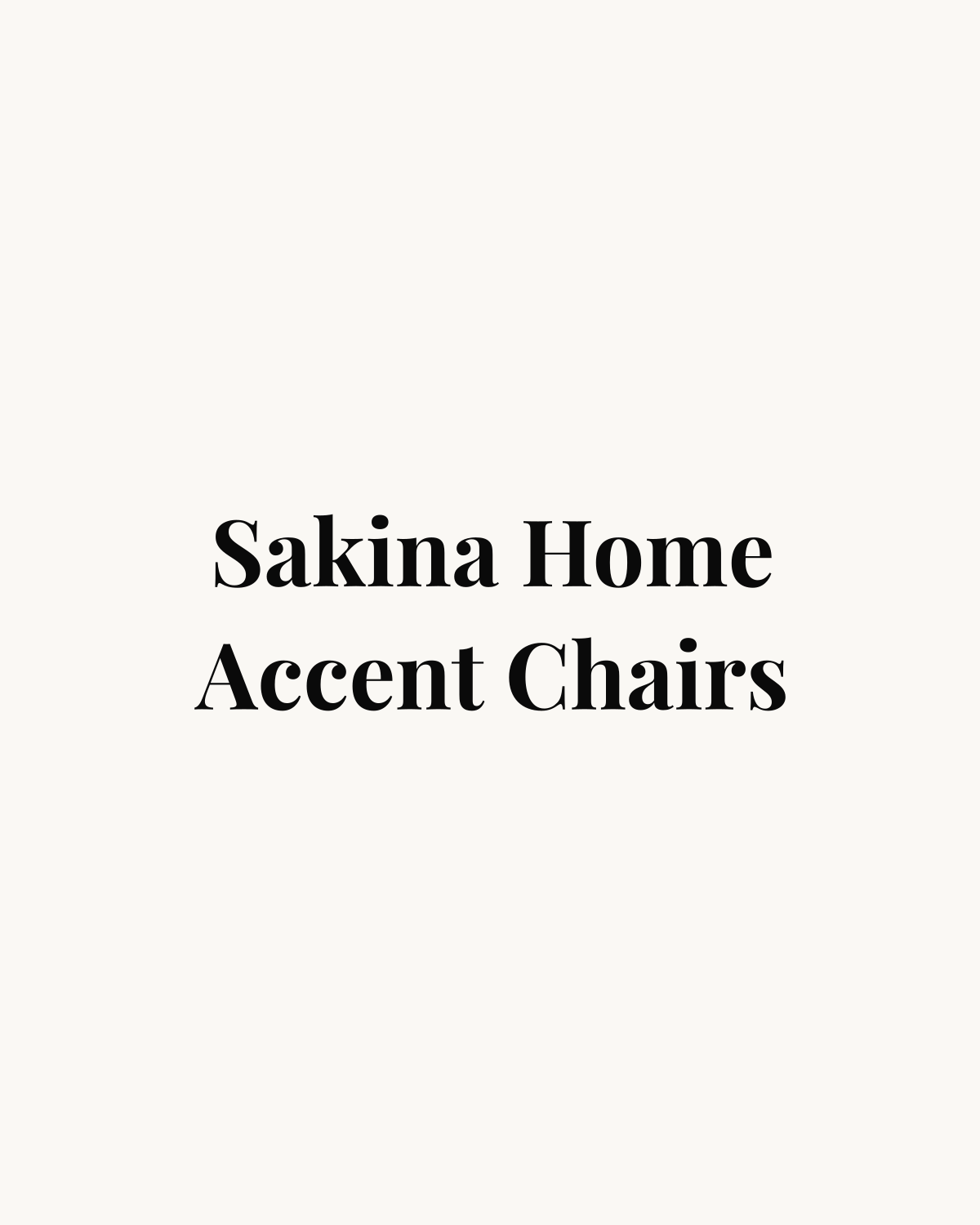 Accent Chairs