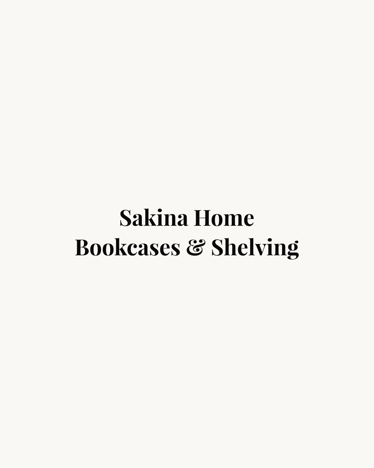 Bookcases & Shelving