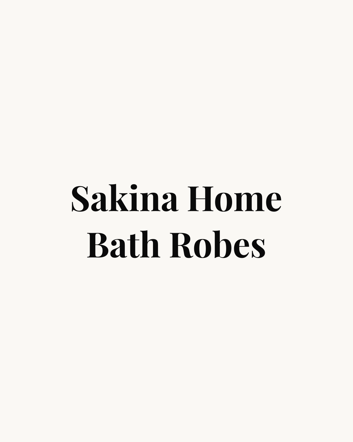 Bath Robes