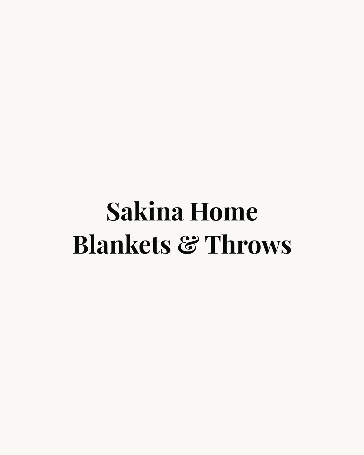 Blankets & Throws