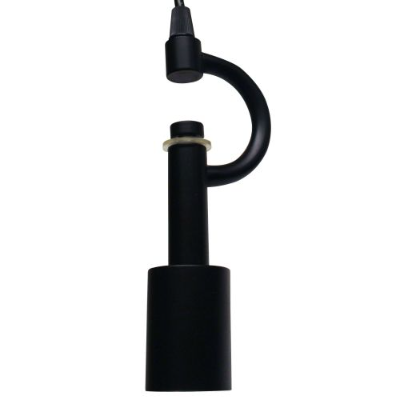 Satin Black Pendant Light Fixture For 3 Lights