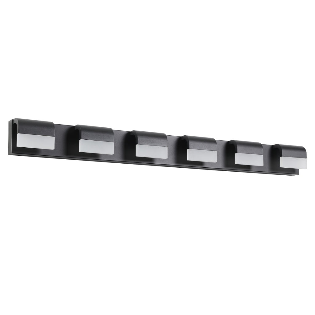 Modern Bathroom Vanity Lighting 6-Light LED Vanity Lights Over Mirror