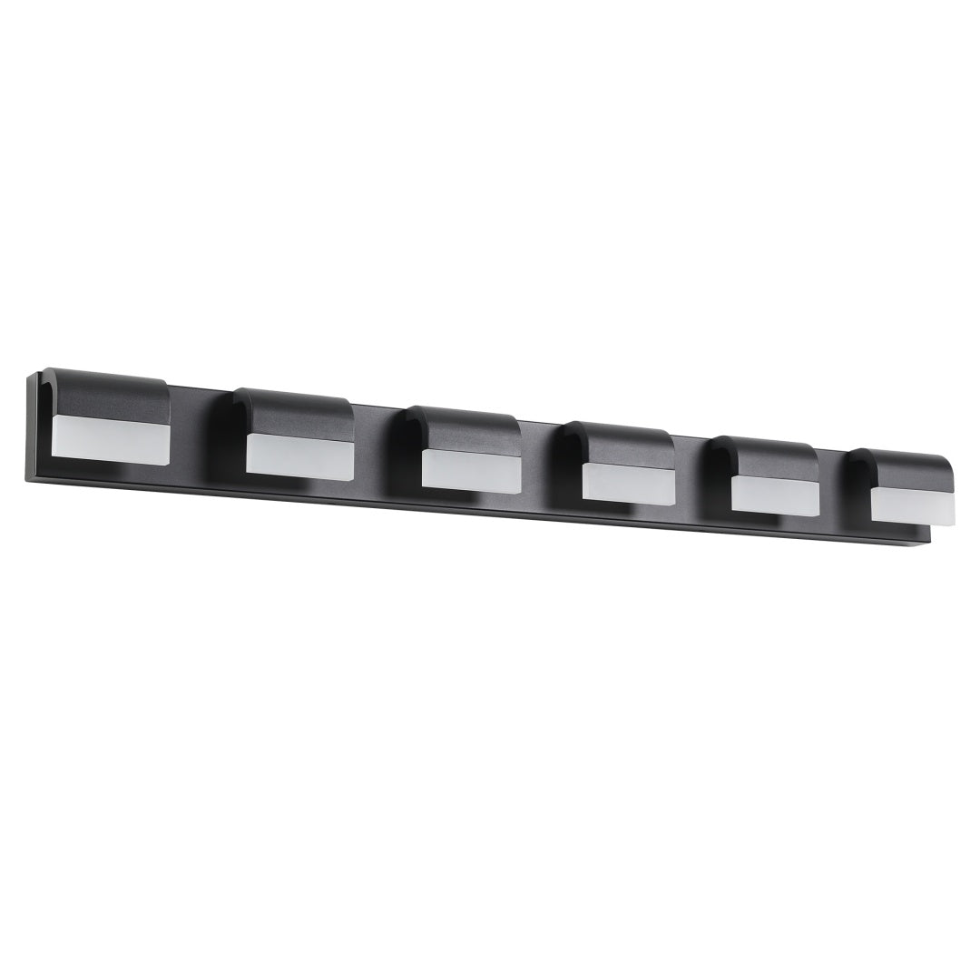 Modern Bathroom Vanity Lighting 6-Light LED Vanity Lights Over Mirror