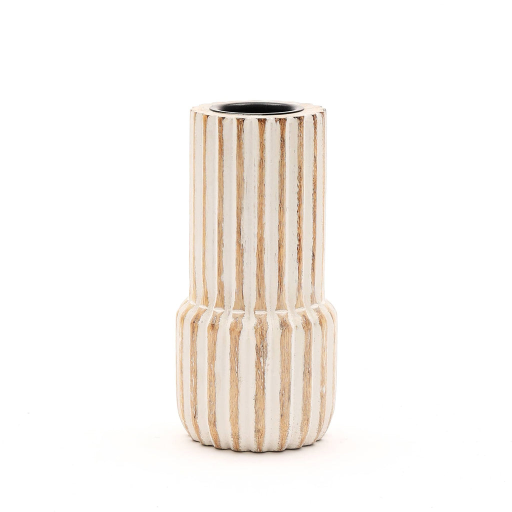Decorative Wooden Centerpiece Candle Holder- 4x12 -Elegant Candle Stan