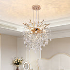 7-Light Gold Tree Branch Crystal Chandelier, 18 In. Wide
