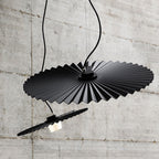 Modern Iron Pendant Light, LED, 14, 16, or 20 in