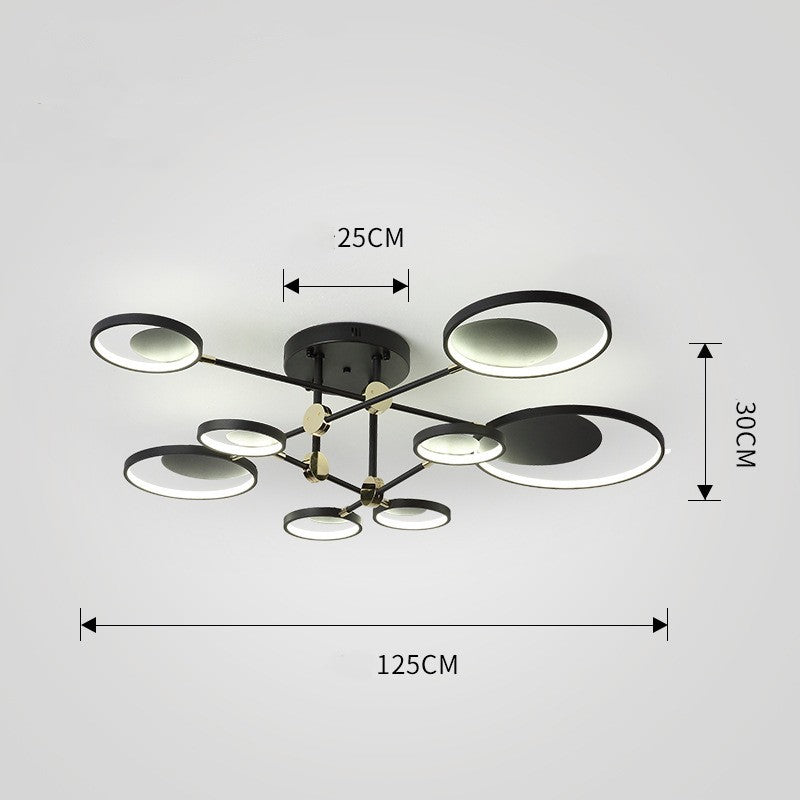 Modern Molecular Glass LED Ceiling Light, 4, 6 or 8 Lights