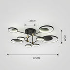 Modern Molecular Glass LED Ceiling Light, 4, 6 or 8 Lights