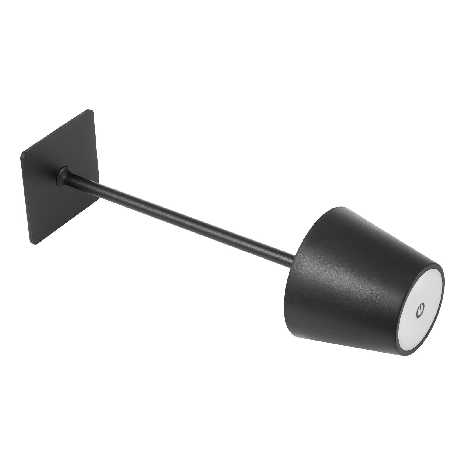 Cordless Rechargeable Table Lamp, Built-in 5200mAh Battery, Black, Set of 2 for Bedroom — detail view