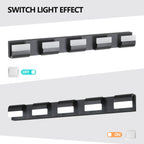 Modern Bathroom Vanity Lighting 5-Light LED Vanity Lights Over Mirror
