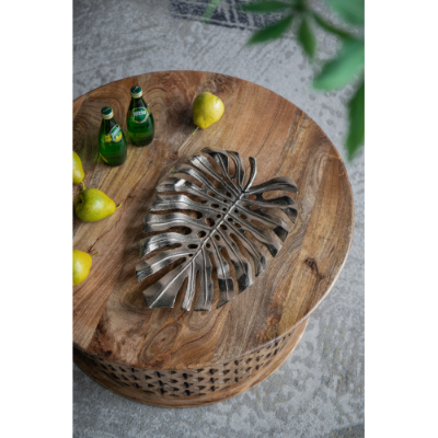 Gold Metal Monstera Leaf Wall Decor, 18.9 in. Botanical Wall Art