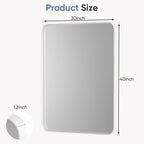 Wall Mirror With Rectangular Metal Frame