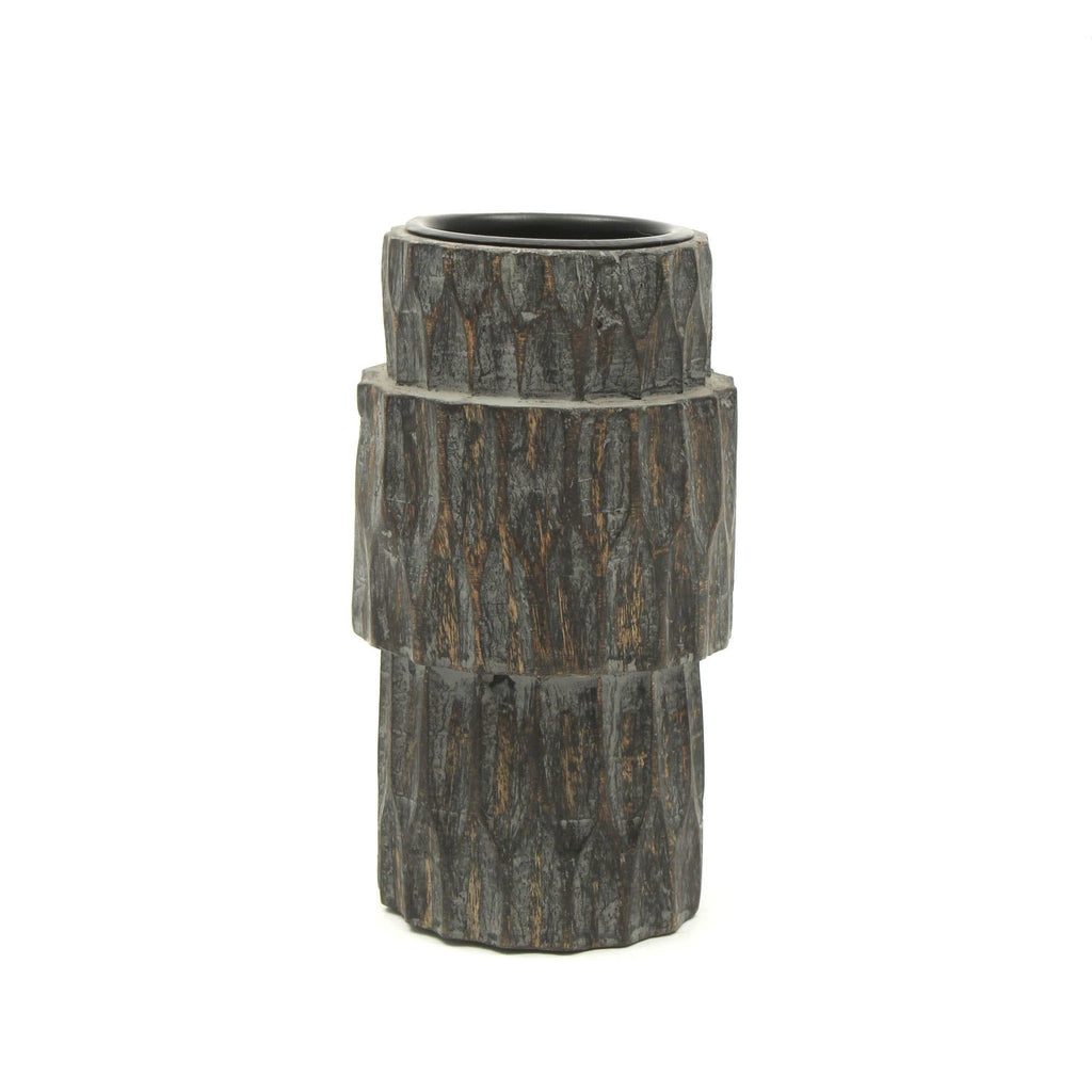 Decorative Wood Centerpiece Candle Holder- 4x8 -Elegant Candle Stand F