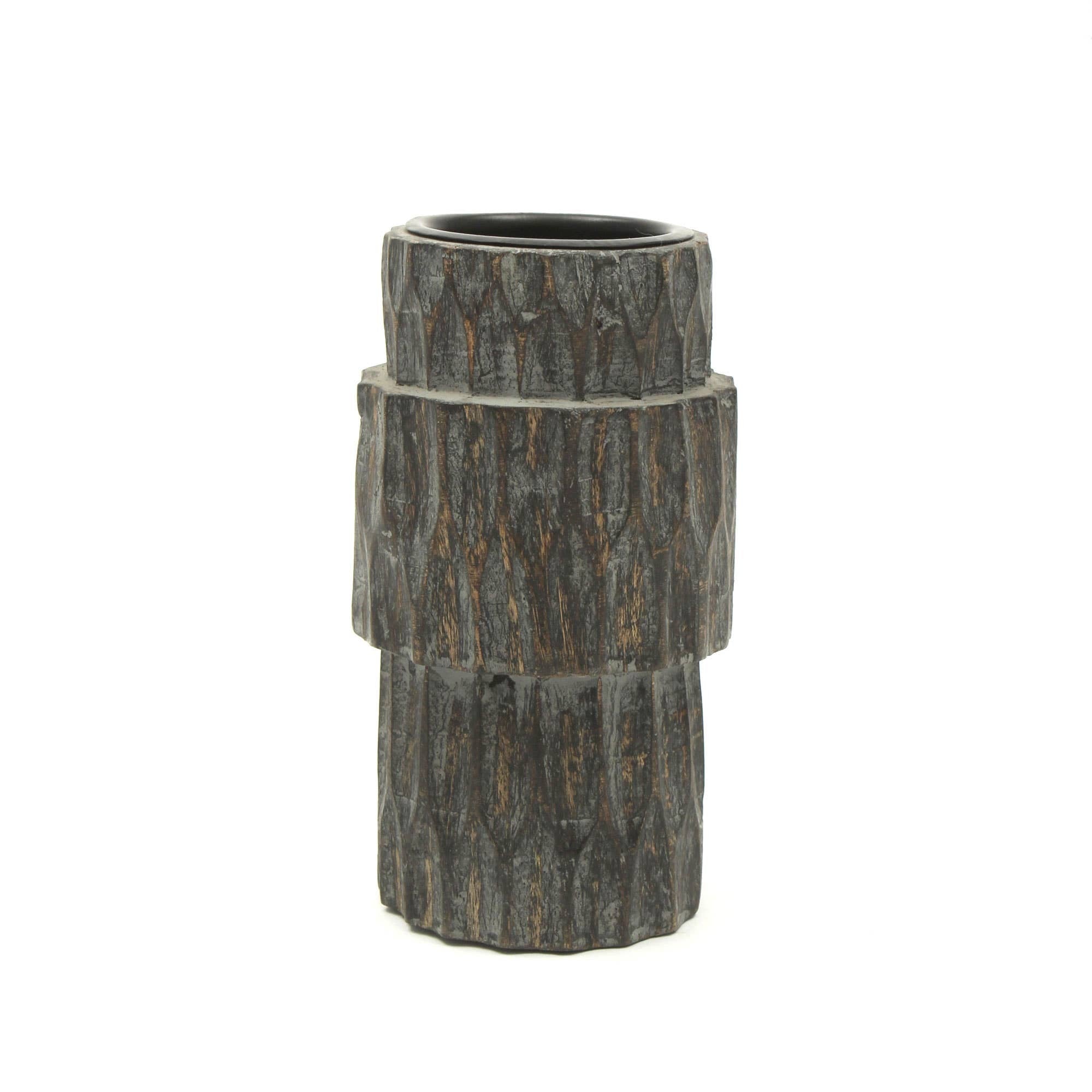 Decorative Wood Centerpiece Candle Holder- 4x8 -Elegant Candle Stand F