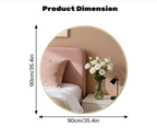 Black Round Wall Mirror