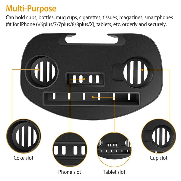 Zero Gravity Chair Cup Holder Clip On Side Tray W Beverage Can Mobile