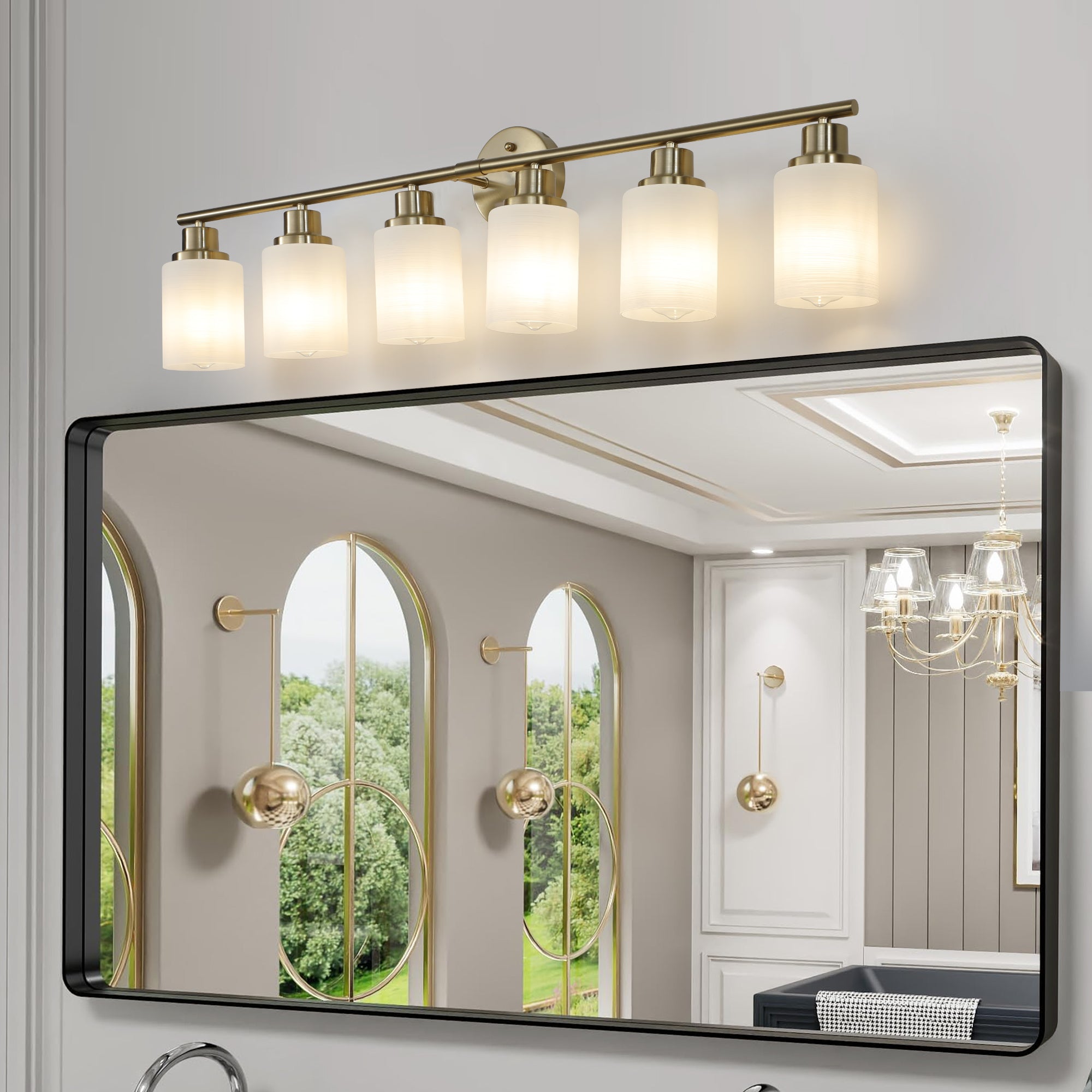 39 Modern 6-Light Vanity Wall Sconce