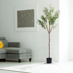 1Pc 5.9FT Artificial Olive Tree Tall Fake Olive Plant Faux Potted Oliv