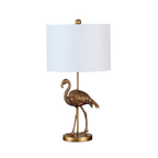 26 Matte Gold Flamingo Resin Table Lamp