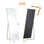 Full-Length Floor Mirror, 63 x 20 Inch, Free Standing or Wall Leaning