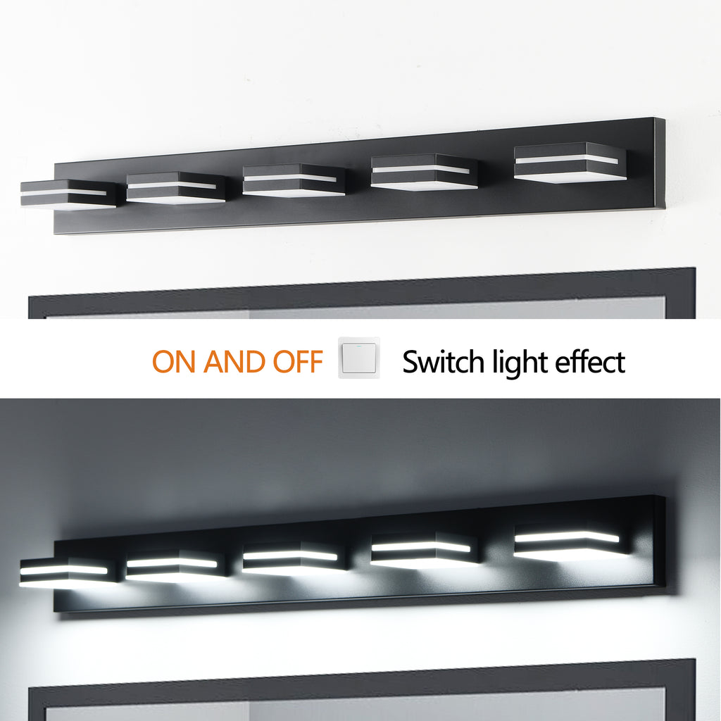 Modern Black LED Vanity Light