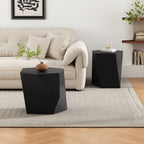 Modern Stone-Composite Coffee Table Set