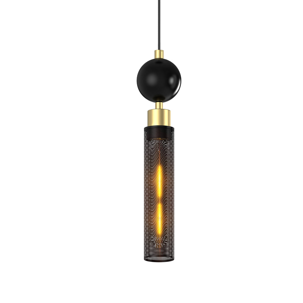 Modern Black Wrought Iron Pendant Light, Adjustable Kitchen Island Fixture