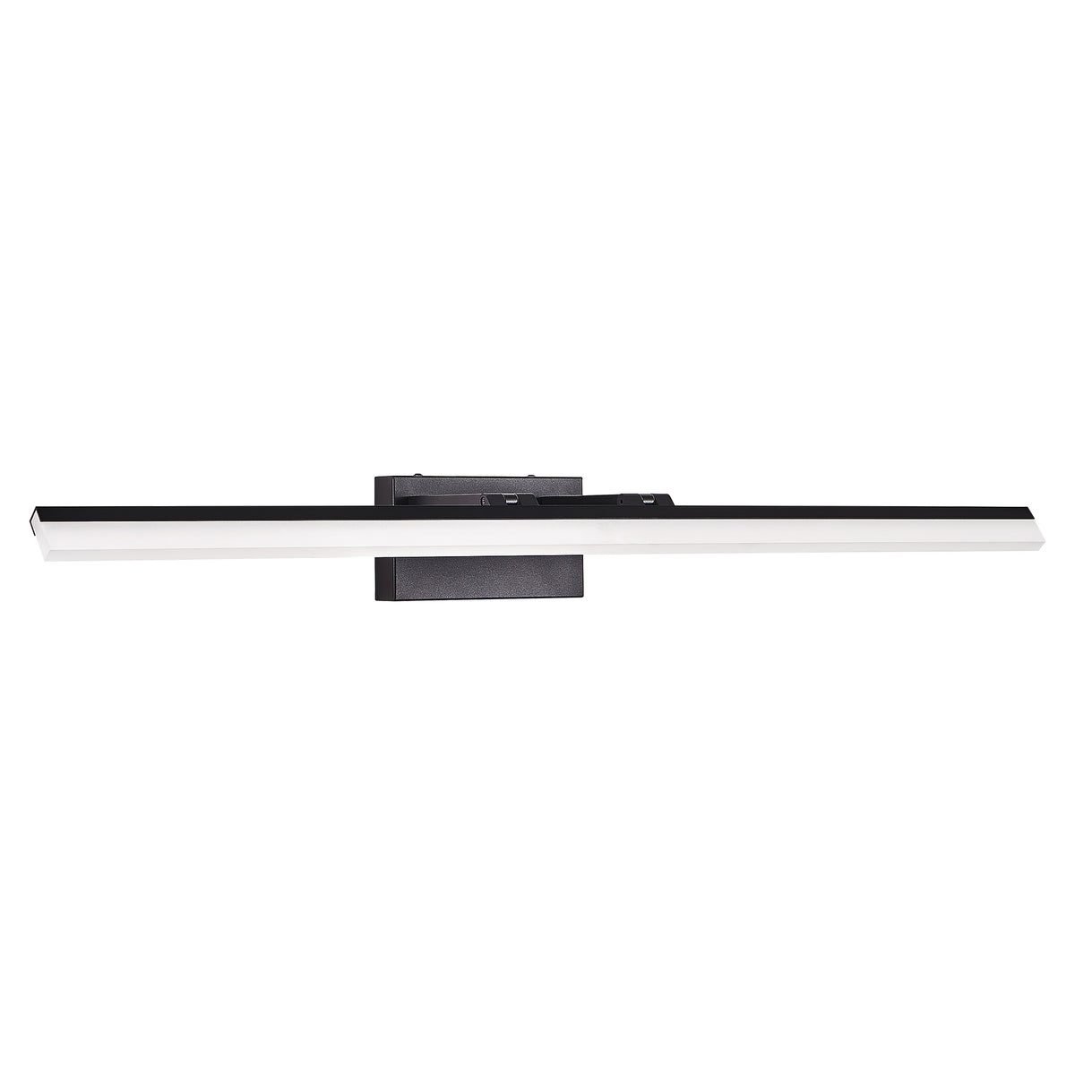 Modern Black LED Bathroom Vanity Light, Sleek Metal Wall Sconce, 39 in. for Over Mirror — detail view 3