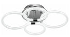 Modern LED Ceiling Light, 4-Head Acrylic Flush Mount