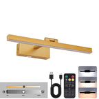 16inch Gold Bathroom Light Fixtures Over Mirror Modern Dimmable LED Va