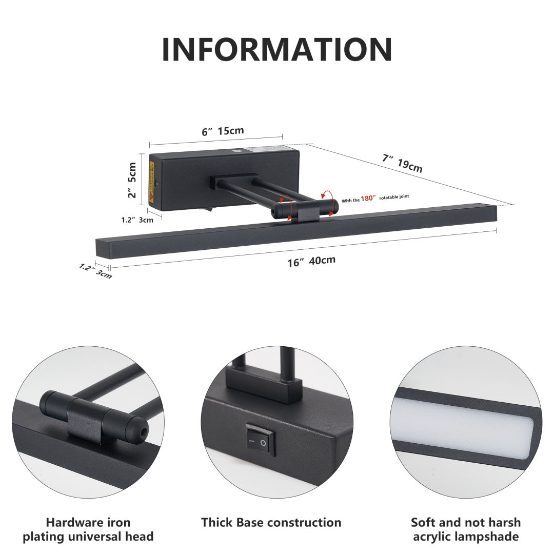 Picture Light Battery Operated With Remote