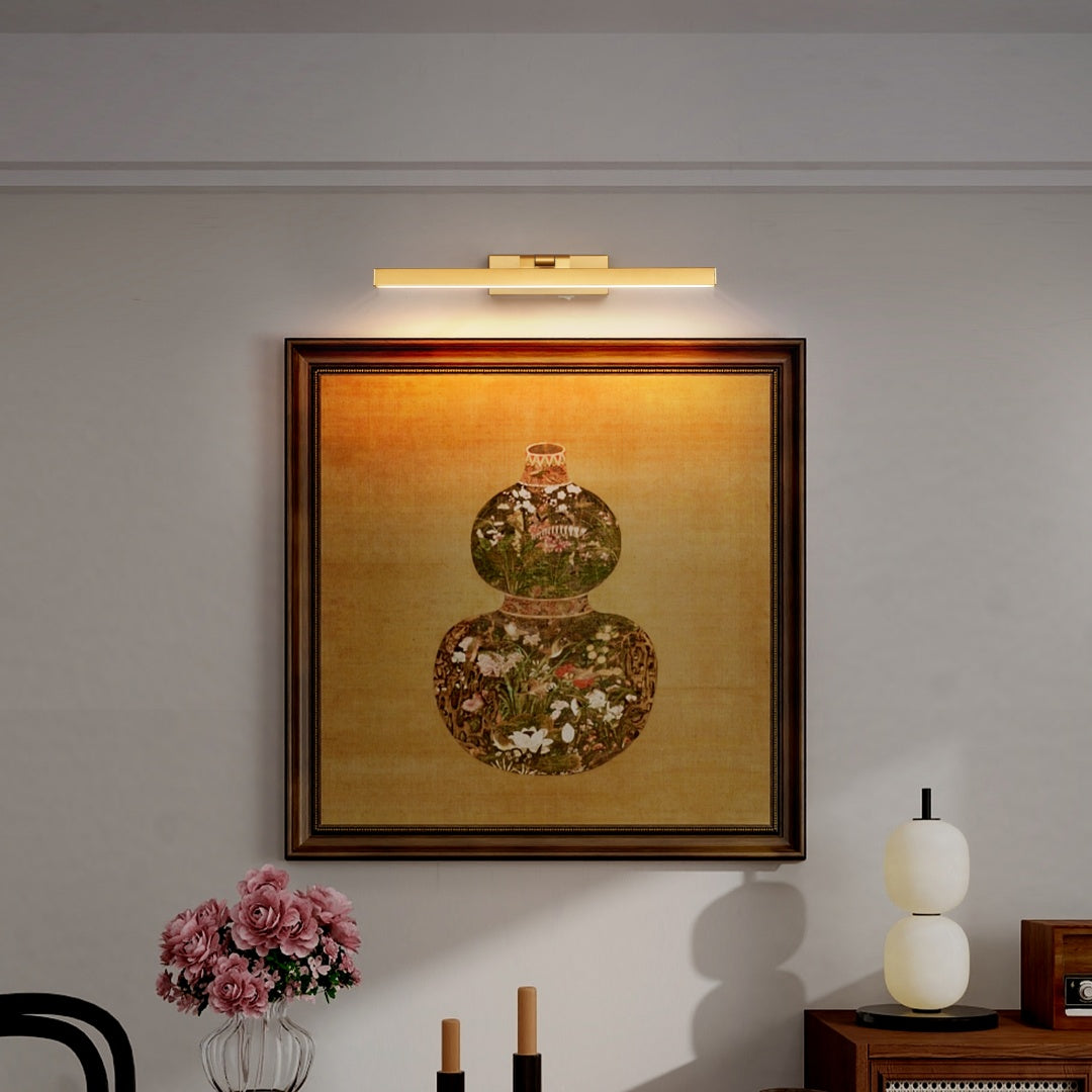 16inch Gold Bathroom Light Fixtures Over Mirror Modern Dimmable LED Va