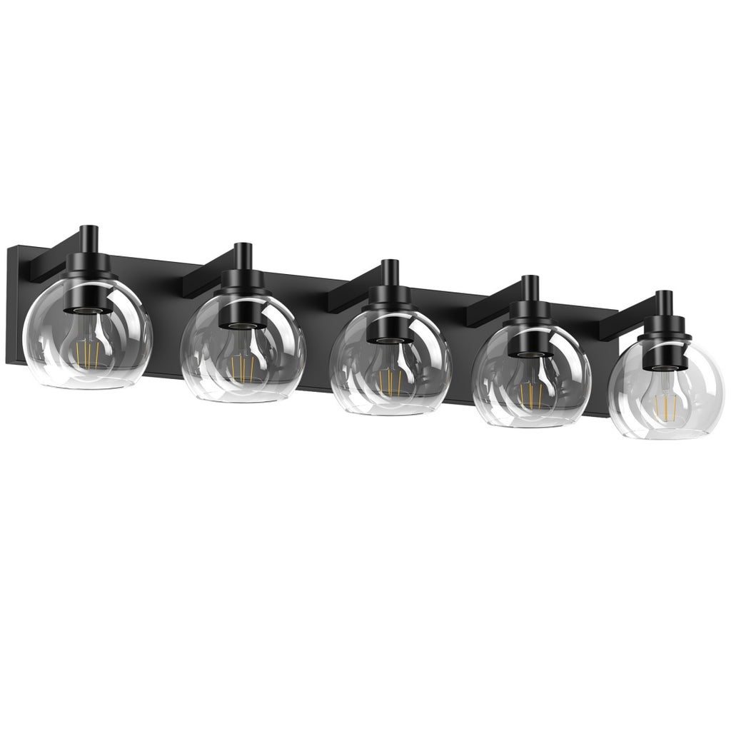 Bathroom Light Fixtures Over Mirror 5-Lights Bathroom Vanity Light Wit