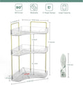 Corner Bathroom Counter Storage Rack 3-tier Bathroom Countertop Storag