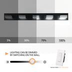 Modern Black LED Vanity Light