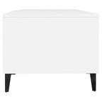 Modern White Coffee Table, 40 in