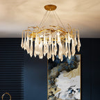 Modern Round Aluminum Chandelier, 23.6 or 31.5 In. Diameter