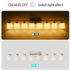 8-Light Bathroom Light Fixtures