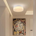 Gold Slim LED Flush Mount Ceiling Light, 12 in. Low-Profile Fixture