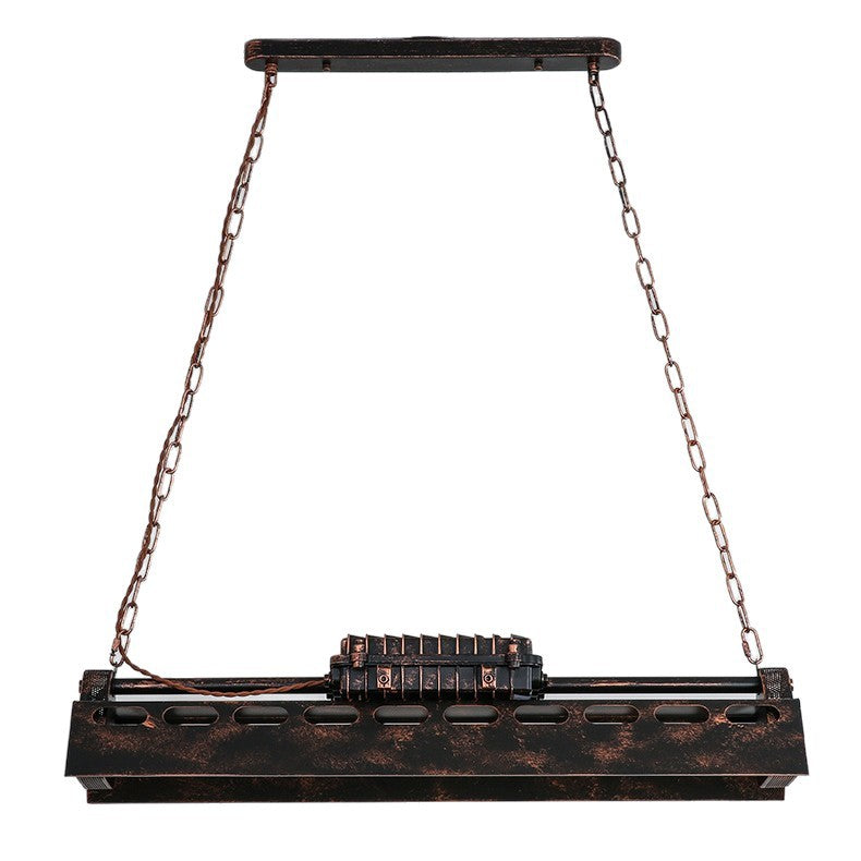Industrial Iron Chandelier, 4-Light 31 in. or 6-Light 47 in.