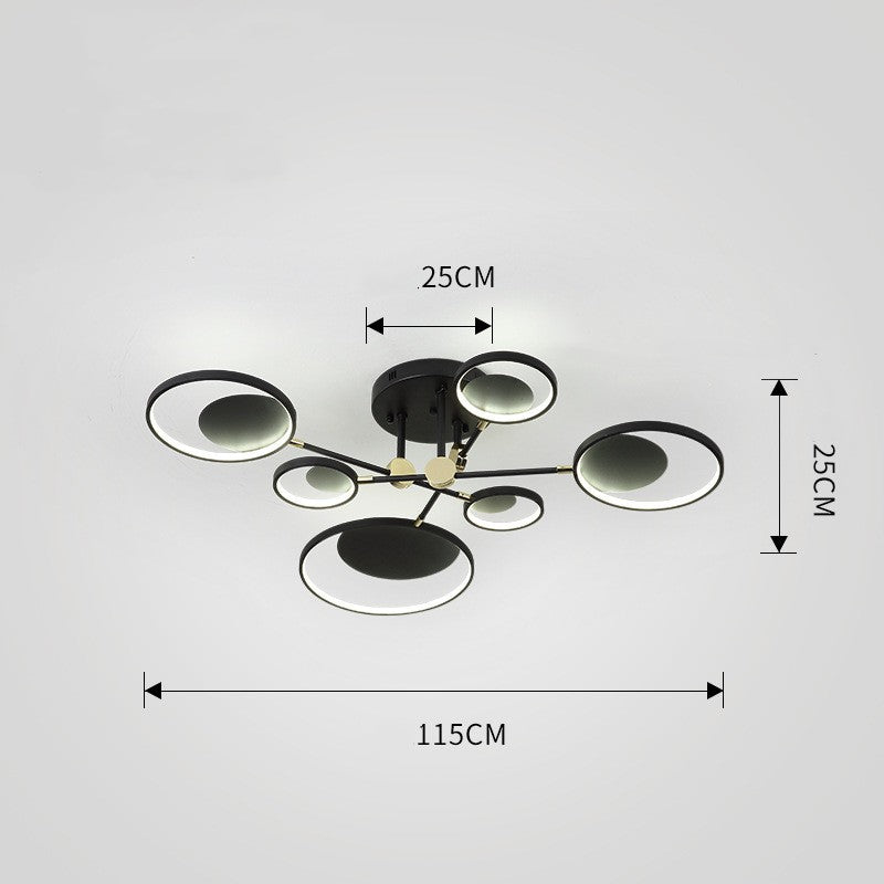 Modern Molecular Glass LED Ceiling Light, 4, 6 or 8 Lights