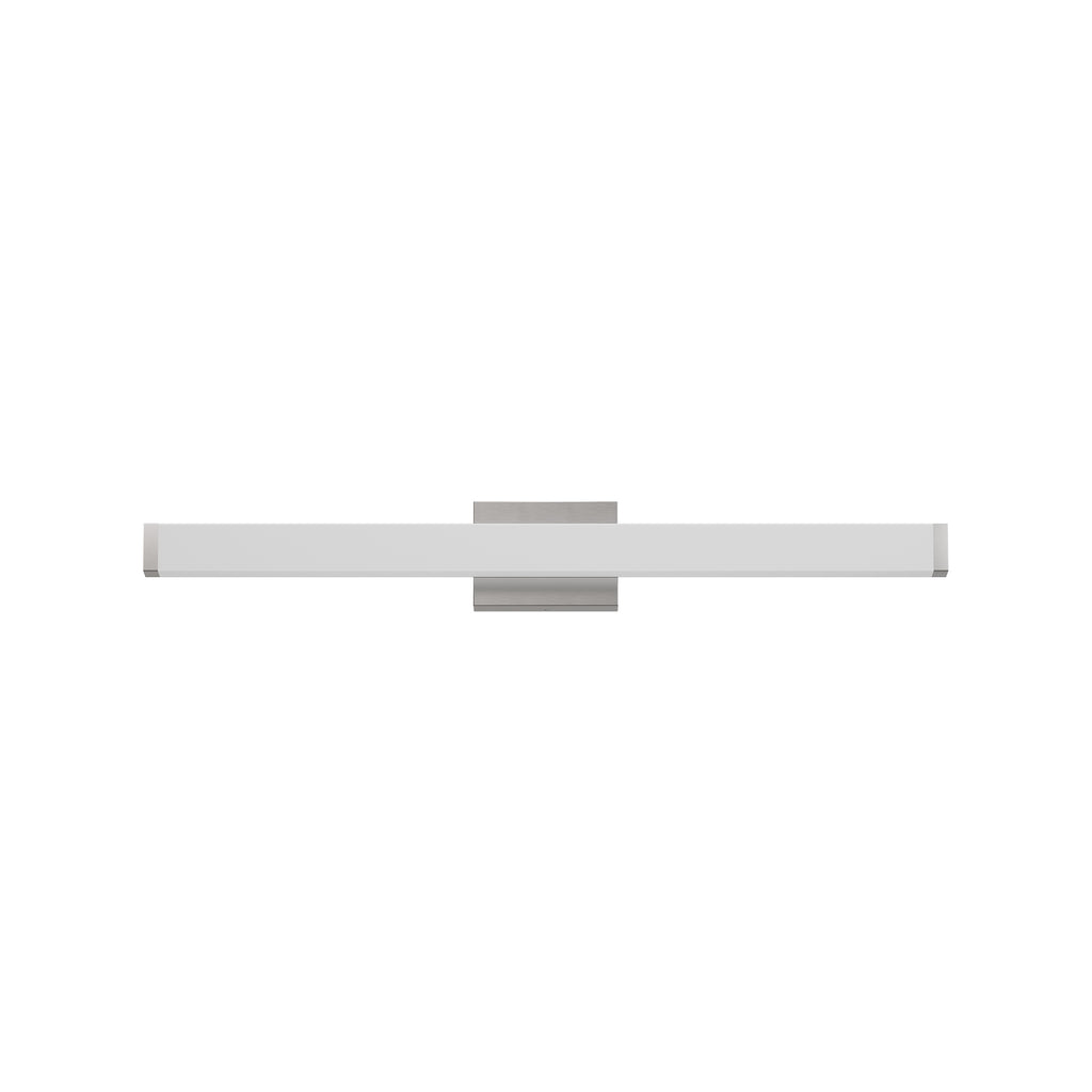 Bathroom Vanity Light Brushed Nickel Square LED 33inch 18W 6000K Cool