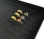 Slots Jewelry Ring Display Organizer Tray Holder Earrings Storage Box