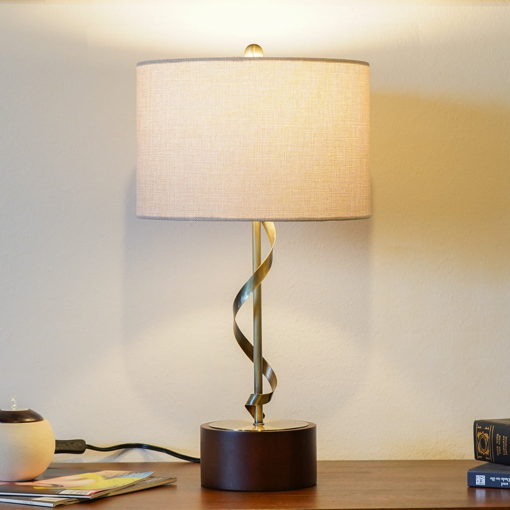 Bedside Bedroom Nightstand Desk Lamp Bedroom Study Lamps Solid Wood Cr