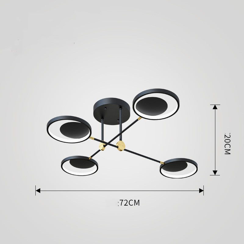 Modern Molecular Glass LED Ceiling Light, 4, 6 or 8 Lights