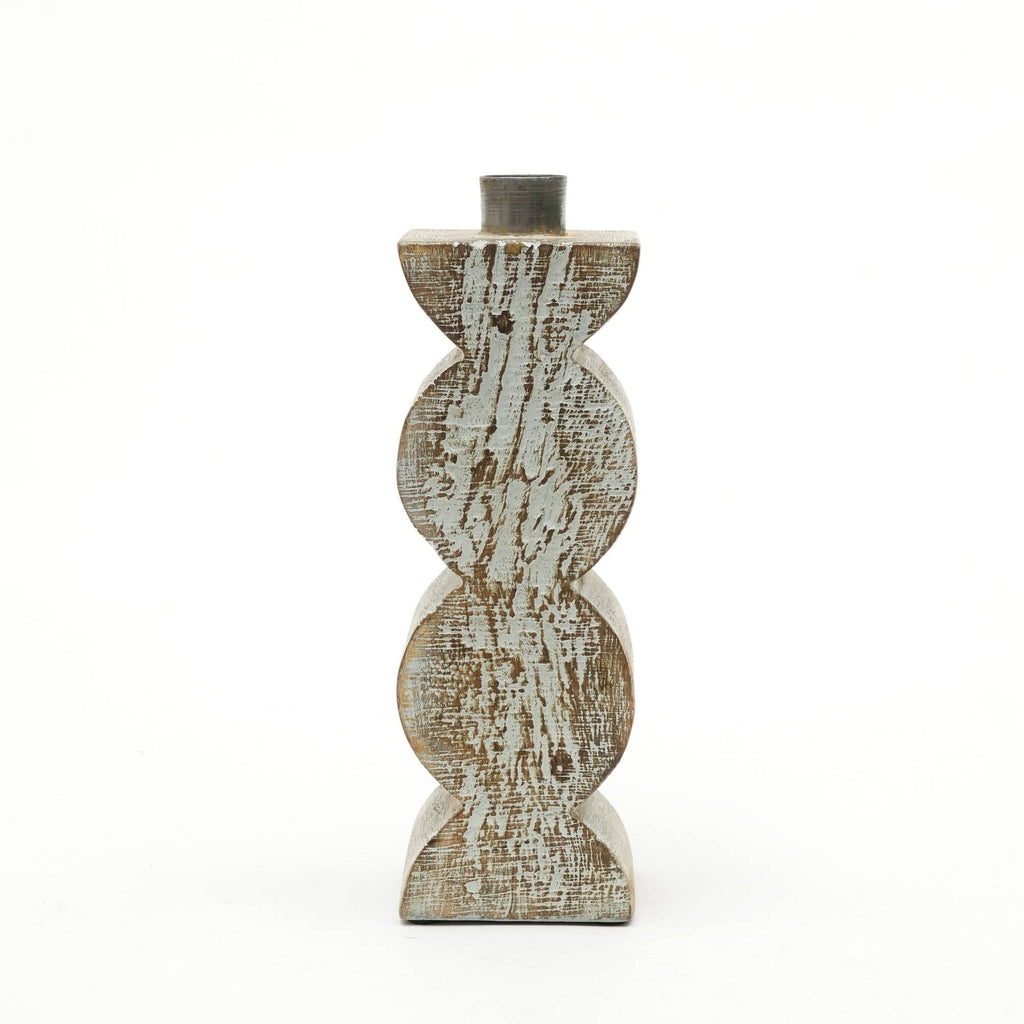 Decorative Wooden Centerpiece Candle Holder- 3x9 Elegant Candle Stand