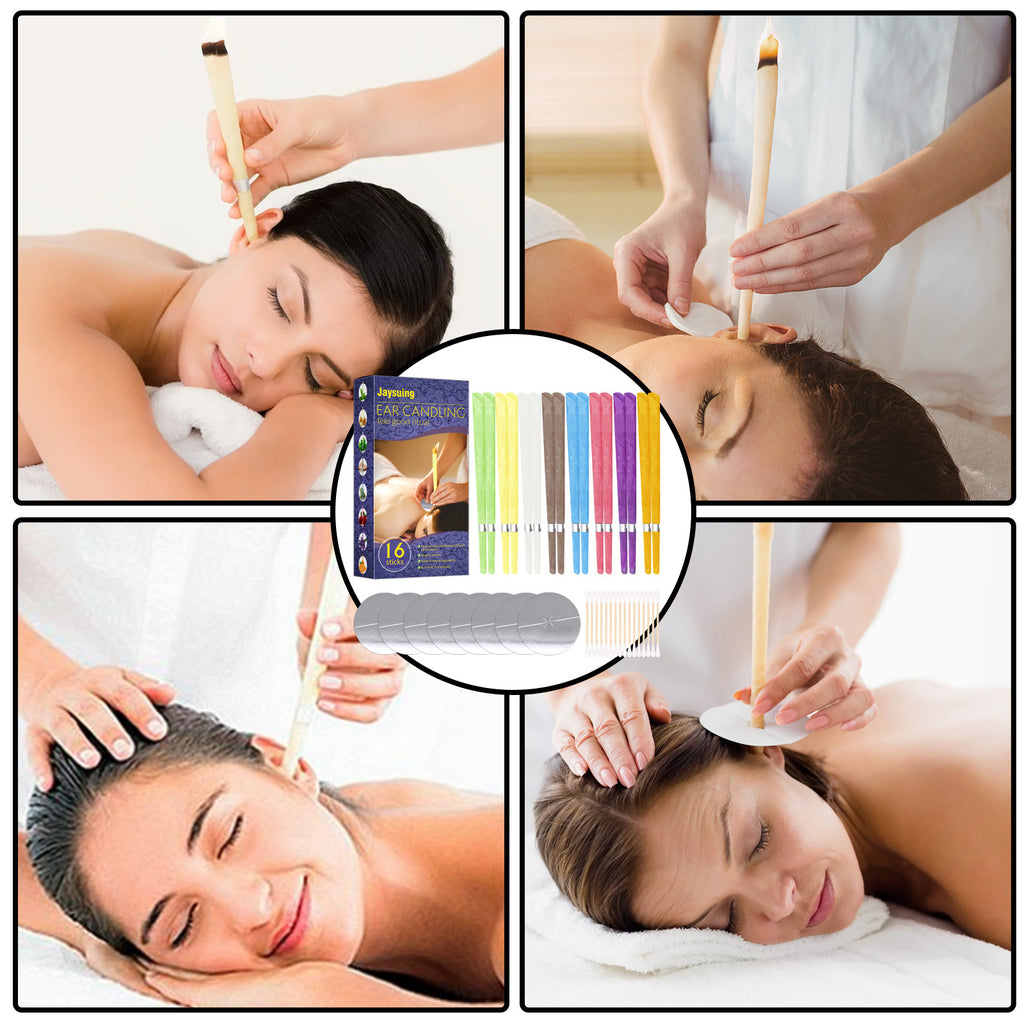 Ear Care Aromatherapy Ear Candle Wax Cleaning Set Relaxing Stress Reli