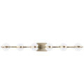 Minimalist Gold LED Bathroom Vanity Light, 6-Globe Sphere Wall Sconce for Over Mirror