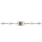 43in Gold Minimalist LED Bathroom Vanity Light With Crystal Sand Acryl
